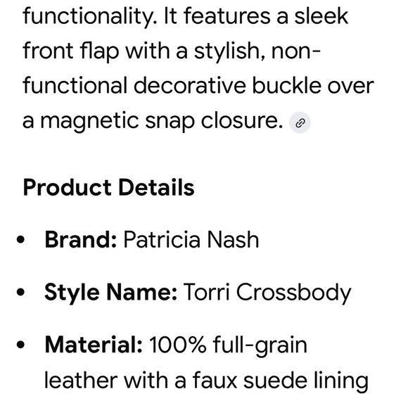 Patricia Nash Floral Embossed Brown Crossbody Bag - Picture 9 of 11